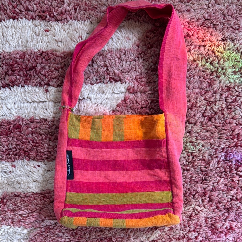 Colorful Striped Women's Bag